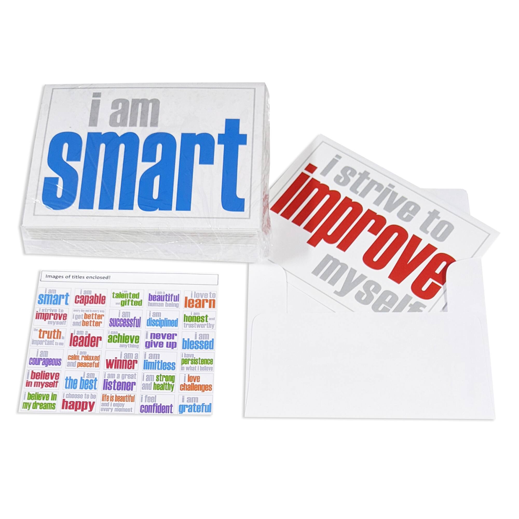 Inspired Minds Note Cards and Envelopes, Set of 30 Titles